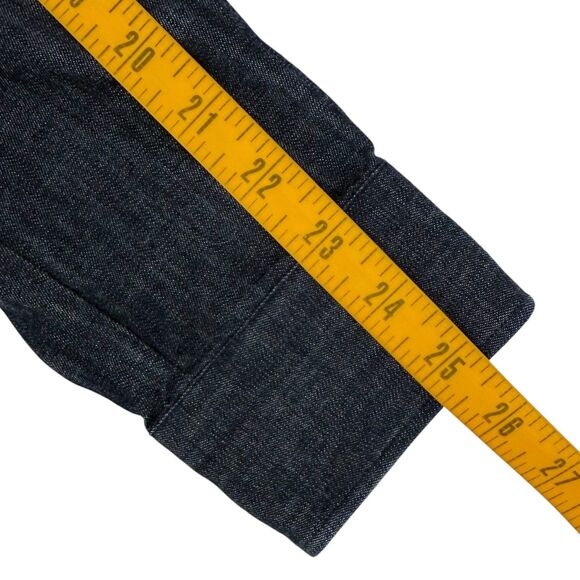 Elk Head Clothing Men's Lightweight Denim Chore Overshirt Indigo Blue Medium - Picture 10 of 12